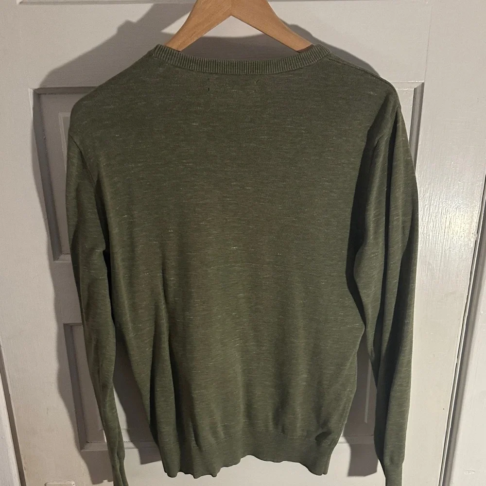 J. Crew Olive Green Crewneck Sweater